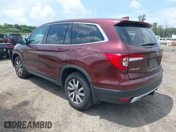 2019 Honda Pilot EX z VIN 5FNYF6H36KB079911, wystawiony jako IAAI lot #42723390 z przebiegiem 112 324 mil mil oraz . Historia ofert i sprzedaży dostępna na DreamBid. Obrazek 3.