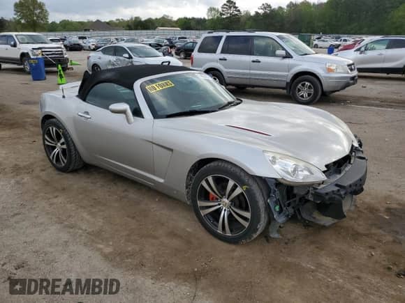2008 Saturn Sky with VIN 1G8MC35B28Y118076, listed as a Copart auction lot 51433805 with 75,537 mi miles and Salvage title. Bid and sale history available at DreamBid. Image 4.
