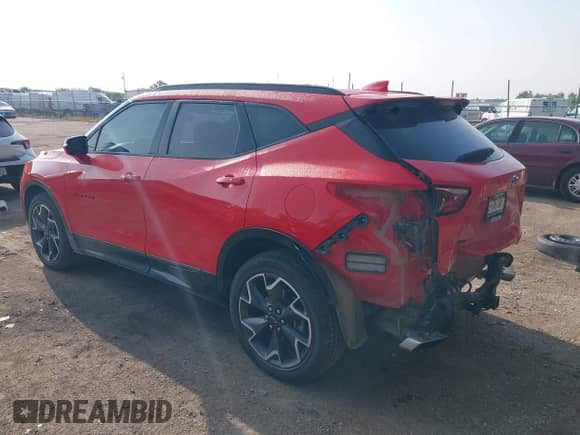 2022 Chevrolet Blazer RS с VIN 3GNKBKRS7NS203655, выставлен на аукционе IAAI как лот 43124305 с пробегом 50 443 миль миль и . История ставок и продаж доступна на DreamBid. Изображение 3.
