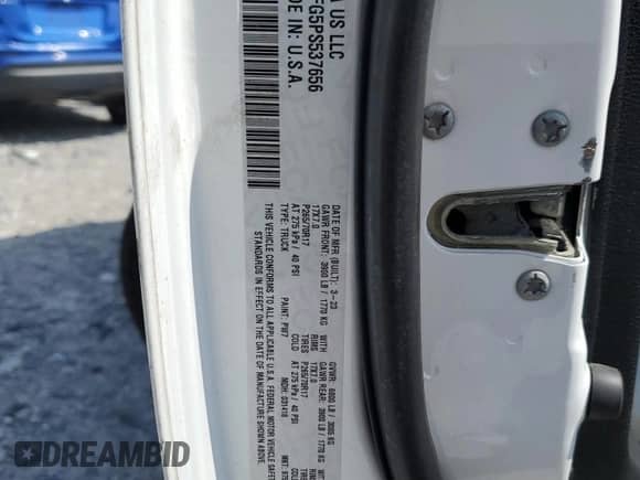 2023 Ram 1500 Tradesman z VIN 1C6RR7FG5PS537656, wystawiony jako Copart lot #65603285 z przebiegiem 19 827 mil mil oraz Szkoda całkowita • Salvage title. Historia ofert i sprzedaży dostępna na DreamBid. Obrazek 12.