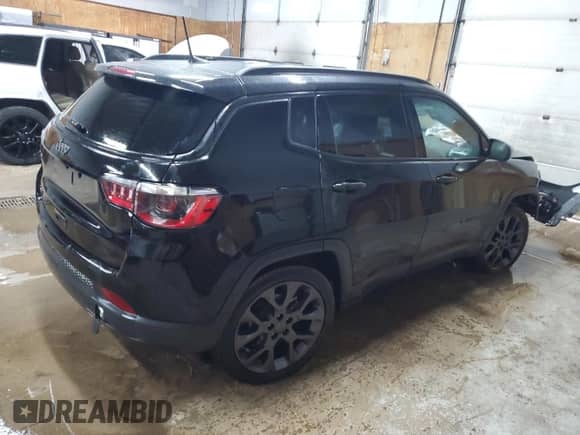 2021 Jeep Compass 80th Anniversary with VIN 3C4NJDEB7MT537168, listed as a Copart auction lot 81947115 with 35,696 mi miles and Non repairable. Bid and sale history available at DreamBid. Image 3.