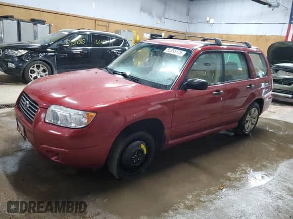 2008 Subaru Forester X with VIN JF1SG63668H727007, listed as a Copart auction lot 85355175 with 107,514 mi miles and Clean title. Bid and sale history available at DreamBid. Image 1.