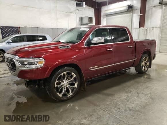 2022 Ram 1500 Limited z VIN 1C6SRFHT4NN414786, wystawiony jako Copart lot #69249365 z przebiegiem 59 005 mil mil oraz Szkoda całkowita • Salvage title. Historia ofert i sprzedaży dostępna na DreamBid. Obrazek 1.