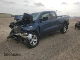 2019 Ram 1500 Tradesman with VIN 1C6SRFCT3KN652082, listed as a Copart auction lot 55046785 with Not provided miles and Non repairable. Bid and sale history available at DreamBid. Image 1.