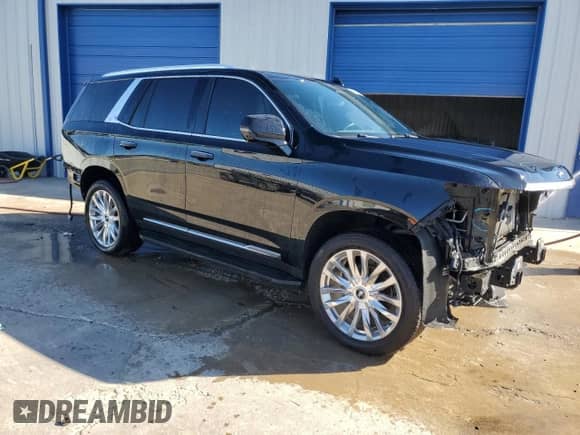 2021 Cadillac Escalade Premium Luxury with VIN 1GYS4BKL3MR392936, listed as a Copart auction lot 66080785 with Not provided miles and Salvage title. Bid and sale history available at DreamBid. Image 4.
