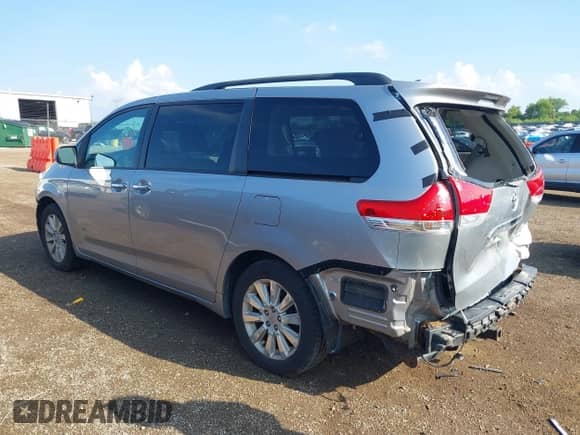 2012 Toyota Sienna XLE with VIN 5TDDK3DC0CS045751, listed as a IAAI auction lot 42591445 with 196,791 mi miles and . Bid and sale history available at DreamBid. Image 3.