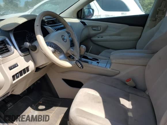 2016 Nissan Murano SL with VIN 5N1AZ2MH1GN162461, listed as a Copart auction lot 80990055 with 124,668 mi miles and Salvage title. Bid and sale history available at DreamBid. Image 7.