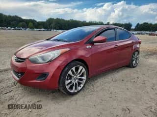 2013 Hyundai Elantra GLS with VIN KMHDH4AE1DU538762, listed as a Copart auction lot 85318345 with 237,461 mi miles and Salvage title. Bid and sale history available at DreamBid. Image 1.