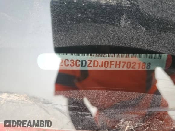 2015 Dodge Challenger SRT 392 with VIN 2C3CDZDJ0FH702188, listed as a Copart auction lot 71785595 with Not provided miles and Salvage title. Bid and sale history available at DreamBid. Image 13.