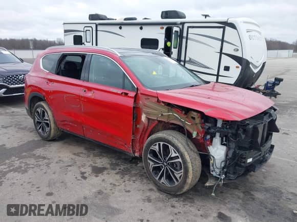 2020 Hyundai Santa Fe SEL with VIN 5NMS3CAA5LH294251, listed as a IAAI auction lot 41731349 with 49,267 mi miles and . Bid and sale history available at DreamBid. Image 1.