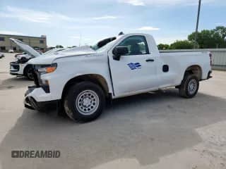 2024 Chevrolet Silverado 1500 Work Truck с VIN 3GCNDAED8RG346723, выставлен на аукционе Copart как лот 63107605 с пробегом 4 764 миль миль и Списание • Salvage title. История ставок и продаж доступна на DreamBid. Изображение 1.