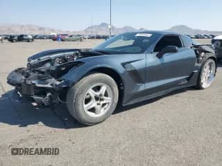 2019 Chevrolet Corvette Z06 3LZ with VIN 1G1YU2D66K5602899, listed as a Copart auction lot 70591644 with Not provided miles and Salvage title. Bid and sale history available at DreamBid. Image 1.