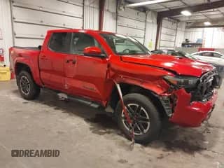 2024 Toyota Tacoma SR5 with VIN 3TYLB5JNXRT023878, listed as a IAAI auction lot 43246001 with 9,321 mi miles and . Bid and sale history available at DreamBid. Image 1.