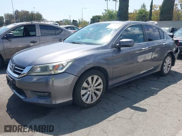 2015 Honda Accord EX-L with VIN 1HGCR2F89FA203453, listed as a IAAI auction lot 43130989 with 87,094 mi miles and . Bid and sale history available at DreamBid. Image 2.