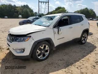2019 Jeep Compass Limited with VIN 3C4NJCCB1KT679901, listed as a Copart auction lot 71389905 with 92,486 mi miles and Salvage title. Bid and sale history available at DreamBid. Image 1.