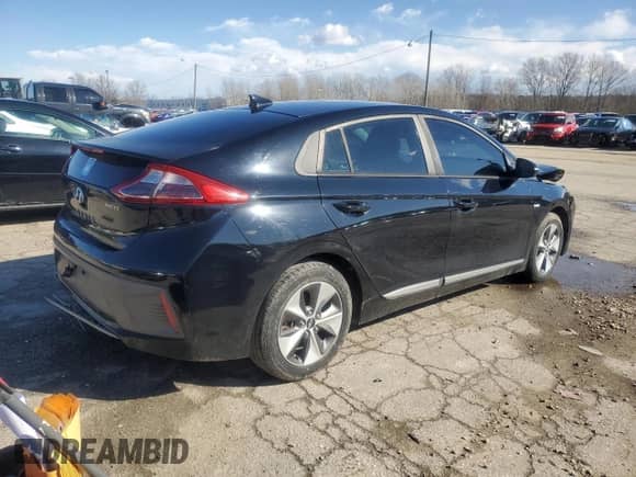 2019 Hyundai Ioniq with VIN KMHC75LH0KU046555, listed as a Copart auction lot 43535495 with 40,316 mi miles and Salvage title. Bid and sale history available at DreamBid. Image 3.