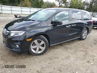 2020 Honda Odyssey EX with VIN 5FNRL6H58LB051530, listed as a Copart auction lot 82142095 with 46,101 mi miles and Salvage title. Bid and sale history available at DreamBid. Image 1.