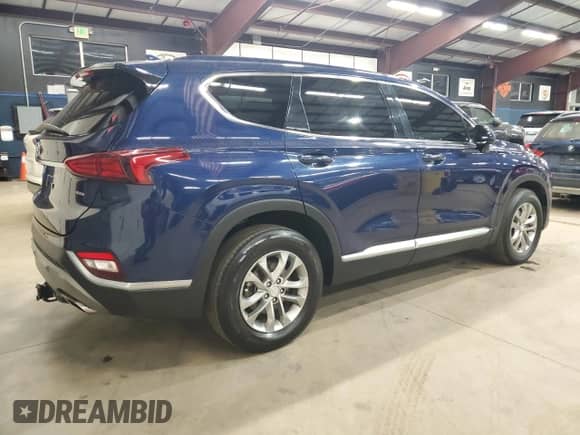 2019 Hyundai Santa Fe SEL with VIN 5NMS3CAD5KH009735, listed as a Copart auction lot 90856315 with 108,618 mi miles and Clean title. Bid and sale history available at DreamBid. Image 3.