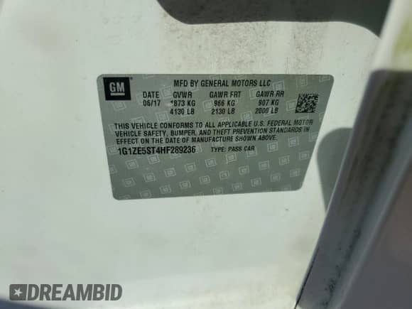 2017 Chevrolet Malibu LT z VIN 1G1ZE5ST4HF289236, wystawiony jako Copart lot #86460595 z przebiegiem 135 029 mil mil oraz Szkoda całkowita • Salvage title. Historia ofert i sprzedaży dostępna na DreamBid. Obrazek 12.