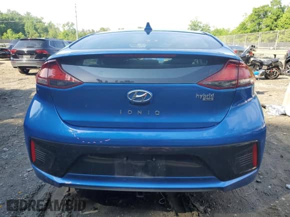 2017 Hyundai Ioniq Blue with VIN KMHC65LC1HU036603, listed as a Copart auction lot 53988364 with 79,479 mi miles and . Bid and sale history available at DreamBid. Image 6.