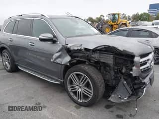 2020 Mercedes-Benz GLS 450 with VIN 4JGFF5KE9LA282289, listed as a IAAI auction lot 42367393 with 65,685 mi miles and . Bid and sale history available at DreamBid. Image 1.