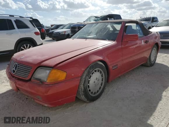 1991 Mercedes-Benz SL с VIN WDBFA66E8MF021631, выставлен на аукционе Copart как лот 77011794 с пробегом Не указан миль и Списание • Salvage title. История ставок и продаж доступна на DreamBid. Изображение 1.
