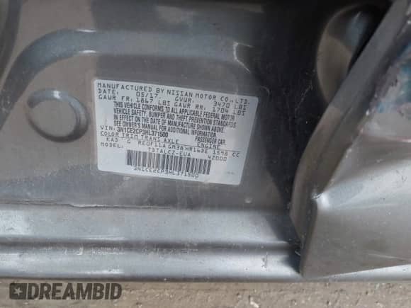 2017 Nissan Note SV с VIN 3N1CE2CP3HL371500, выставлен на аукционе IAAI как лот 41777764 с пробегом 109 413 миль миль и . История ставок и продаж доступна на DreamBid. Изображение 9.