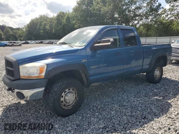 2006 Dodge 2500 SLT with VIN 3D7KS28D36G132010, listed as a Copart auction lot 66353675 with 238,816 mi miles and Clean title. Bid and sale history available at DreamBid. Image 1.