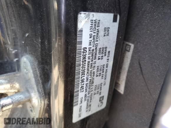 2014 Chevrolet Caprice Police Police с VIN 6G3NS5U39EL967457, выставлен на аукционе Copart как лот 50022404 с пробегом 89 233 миль миль и На запчасти • Non repairable. История ставок и продаж доступна на DreamBid. Изображение 12.