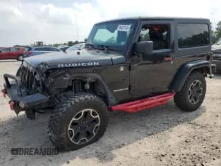 2014 Jeep Wrangler Rubicon with VIN 1C4BJWCG7EL116903, listed as a Copart auction lot 55407174 with 59,825 mi miles and Salvage title. Bid and sale history available at DreamBid. Image 1.