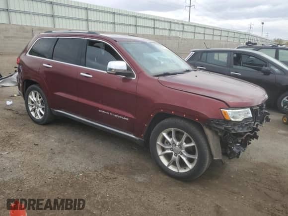 2016 Jeep Grand Cherokee Summit with VIN 1C4RJFJT7GC389650, listed as a Copart auction lot 52432435 with 47,997 mi miles and Salvage title. Bid and sale history available at DreamBid. Image 4.