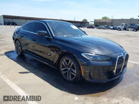 2023 BMW 4 Series 430i with VIN WBA63AV01PFP57025, listed as a IAAI auction lot 42101068 with 28,514 mi miles and . Bid and sale history available at DreamBid. Image 1.