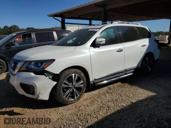 2020 Nissan Pathfinder Platinum с VIN 5N1DR2DN9LC632566, выставлен на аукционе Copart как лот 76252874 с пробегом 62 166 миль миль и Списание • Salvage title. История ставок и продаж доступна на DreamBid. Изображение 1.