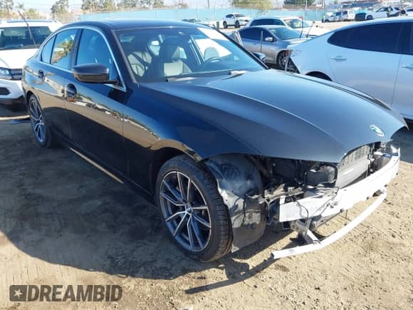 2020 BMW 3 Series 330i with VIN WBA5R1C08LFH40491, listed as a IAAI auction lot 43519170 with 52,329 mi miles and . Bid and sale history available at DreamBid. Image 1.