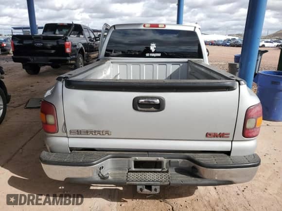2002 GMC Sierra 1500 SLE with VIN 1GTEC14V02Z287508, listed as a Copart auction lot 48529515 with Not provided miles and Salvage title. Bid and sale history available at DreamBid. Image 6.