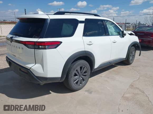 2025 Nissan Pathfinder SV с VIN 5N1DR3BA0SC205927, выставлен на аукционе IAAI как лот 43219897 с пробегом 22 128 миль миль и . История ставок и продаж доступна на DreamBid. Изображение 4.