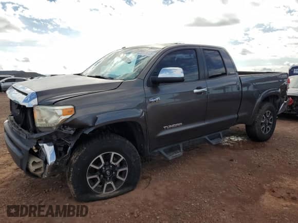 2014 Toyota Tundra Limited с VIN 5TFBW5F17EX399458, выставлен на аукционе Copart как лот 82438125 с пробегом 193 781 миль миль и Списание • Salvage title. История ставок и продаж доступна на DreamBid. Изображение 1.