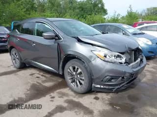 2017 Nissan Murano S with VIN 5N1AZ2MH9HN158384, listed as a IAAI auction lot 42146238 with 148,880 mi miles and . Bid and sale history available at DreamBid. Image 1.