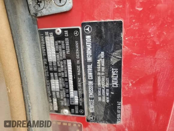1985 Mercedes-Benz 380 с VIN WDBBA45C9FA017476, выставлен на аукционе Copart как лот 58777585 с пробегом 135 805 миль миль и Списание • Salvage title. История ставок и продаж доступна на DreamBid. Изображение 12.