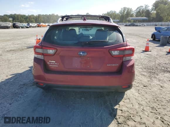 2021 Subaru Impreza Premium with VIN 4S3GTAV62M3715102, listed as a Copart auction lot 72095515 with 43,172 mi miles and Salvage title. Bid and sale history available at DreamBid. Image 6.