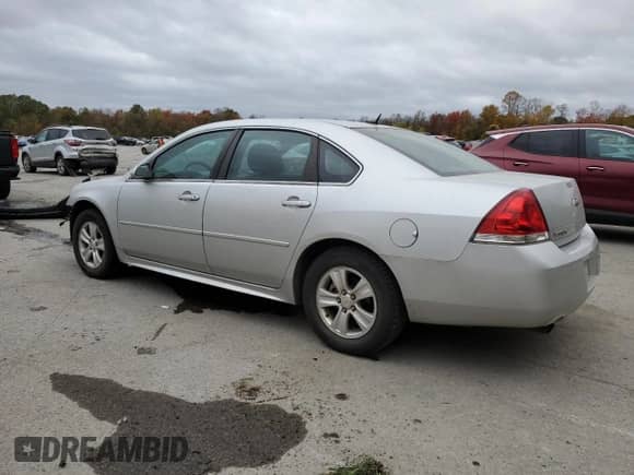 2013 Chevrolet Impala LS z VIN 2G1WA5E39D1170898, wystawiony jako Copart lot #87435755 z przebiegiem 102 562 mil mil oraz Szkoda całkowita • Salvage title. Historia ofert i sprzedaży dostępna na DreamBid. Obrazek 2.