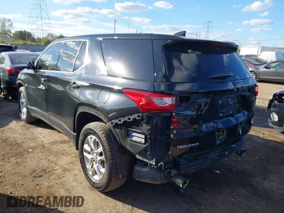 2019 Chevrolet Traverse LS with VIN 1GNERFKW4KJ275911, listed as a IAAI auction lot 43424478 with 137,381 mi miles and . Bid and sale history available at DreamBid. Image 3.