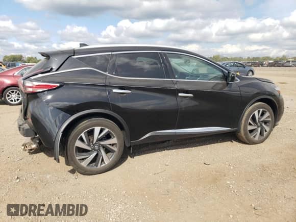 2018 Nissan Murano Platinum z VIN 5N1AZ2MH2JN195928, wystawiony jako Copart lot #81781735 z przebiegiem 48 944 mil mil oraz Szkoda całkowita • Salvage title. Historia ofert i sprzedaży dostępna na DreamBid. Obrazek 3.