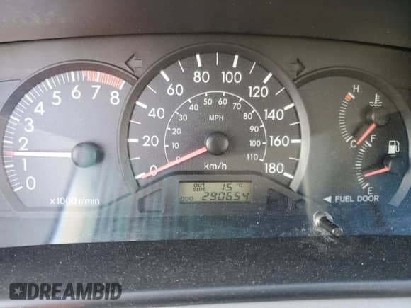 2006 Toyota Corolla LE with VIN 2T1BR32E06C664287, listed as a Copart auction lot 65083035 with 290,654 mi miles and Salvage title. Bid and sale history available at DreamBid. Image 9.