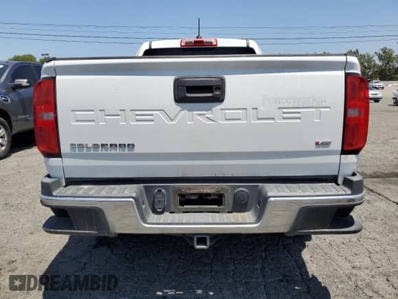 2021 Chevrolet Colorado 2WD Work Truck with VIN 1GCHSBEN2M1197668, listed as a Copart auction lot 57421965 with 161,205 mi miles and Salvage title. Bid and sale history available at DreamBid. Image 6.