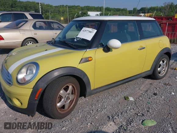 2010 MINI Hardtop with VIN WMWMF3C50ATZ63602, listed as a IAAI auction lot 42577007 with 121,843 mi miles and . Bid and sale history available at DreamBid. Image 2.