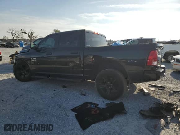 2018 Ram 1500 Express with VIN 1C6RR6KG3JS177343, listed as a Copart auction lot 66840415 with 154,826 mi miles and Salvage title. Bid and sale history available at DreamBid. Image 2.