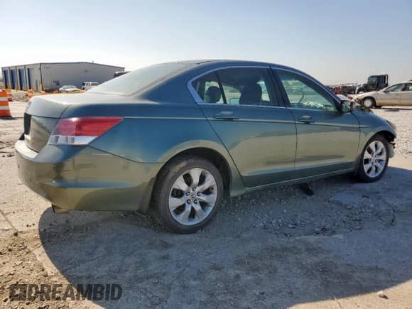 2009 Honda Accord EX with VIN 1HGCP26779A060942, listed as a Copart auction lot 57974735 with 201,053 mi miles and Salvage title. Bid and sale history available at DreamBid. Image 3.