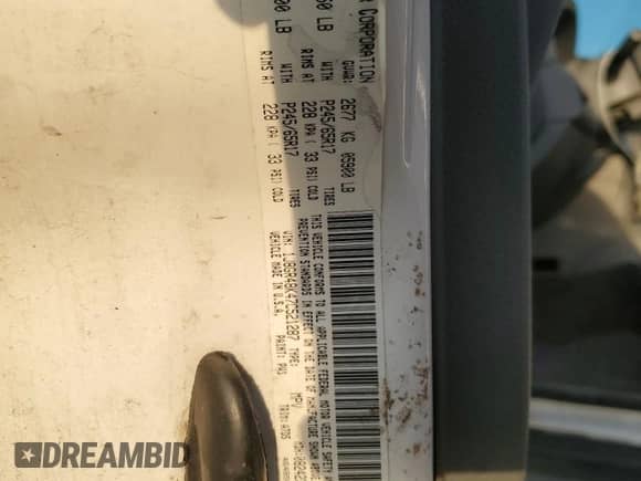 2007 Jeep Grand Cherokee Laredo с VIN 1J8GR48K47C521287, выставлен на аукционе Copart как лот 81409805 с пробегом 188 514 миль миль и Списание • Salvage title. История ставок и продаж доступна на DreamBid. Изображение 13.