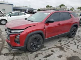 2025 Chevrolet Equinox AWD LT with VIN 3GNAXPEG2SL154429, listed as a Copart auction lot 70473045 with 10,866 mi miles and Salvage title. Bid and sale history available at DreamBid. Image 1.